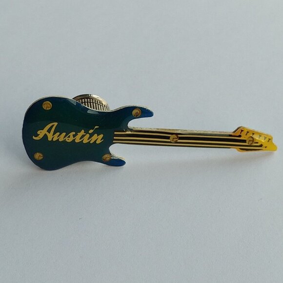 AUSTIN Texas Guitar Pin Light Up Pin - Picture 1 of 4